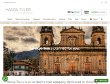 Tablet Screenshot of hansatours.com